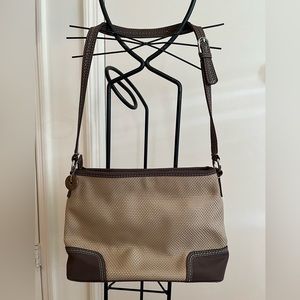 EUC The Sak Woven Tan Shoulder Bag